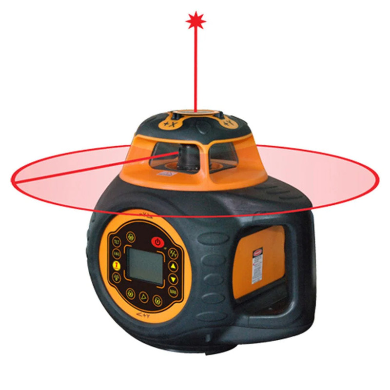 Electronic Self-Leveling Digital Dual Grade Rotary Laser Kit